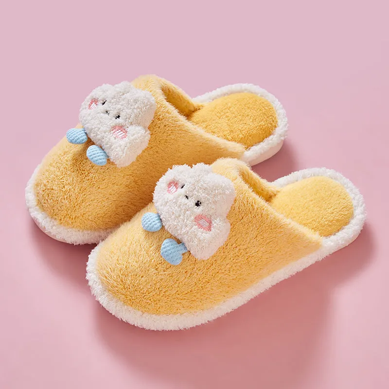 Step into Cozy Skies with Cloud Cotton Slippers!