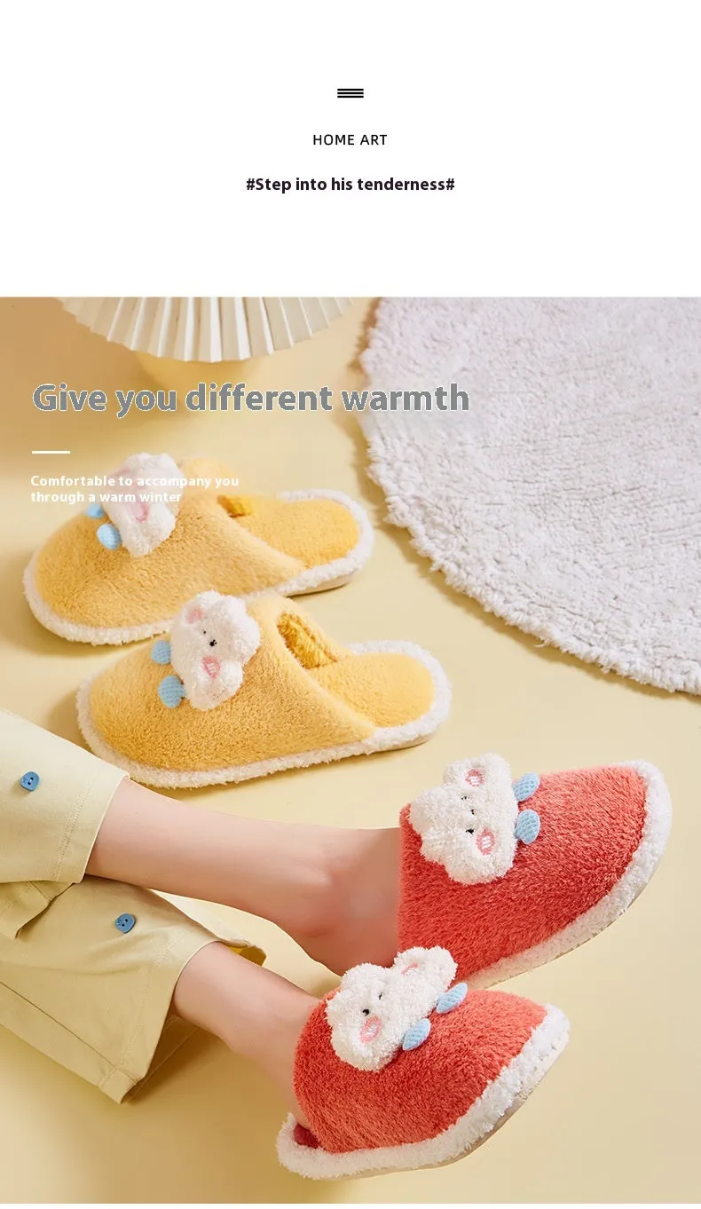 Step into Cozy Skies with Cloud Cotton Slippers!