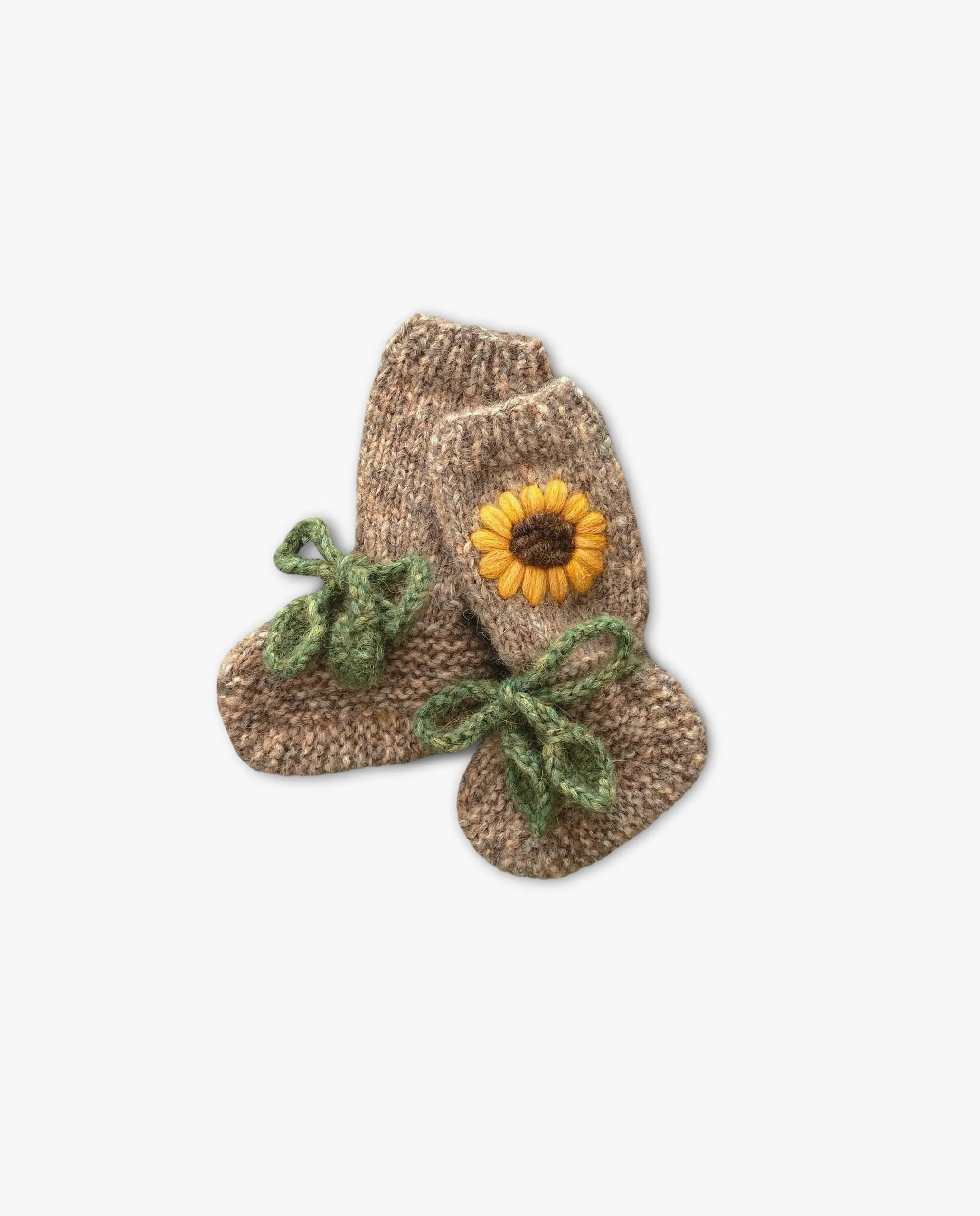 Sunflowers Booties |beigebrown| in stock (9-12m)