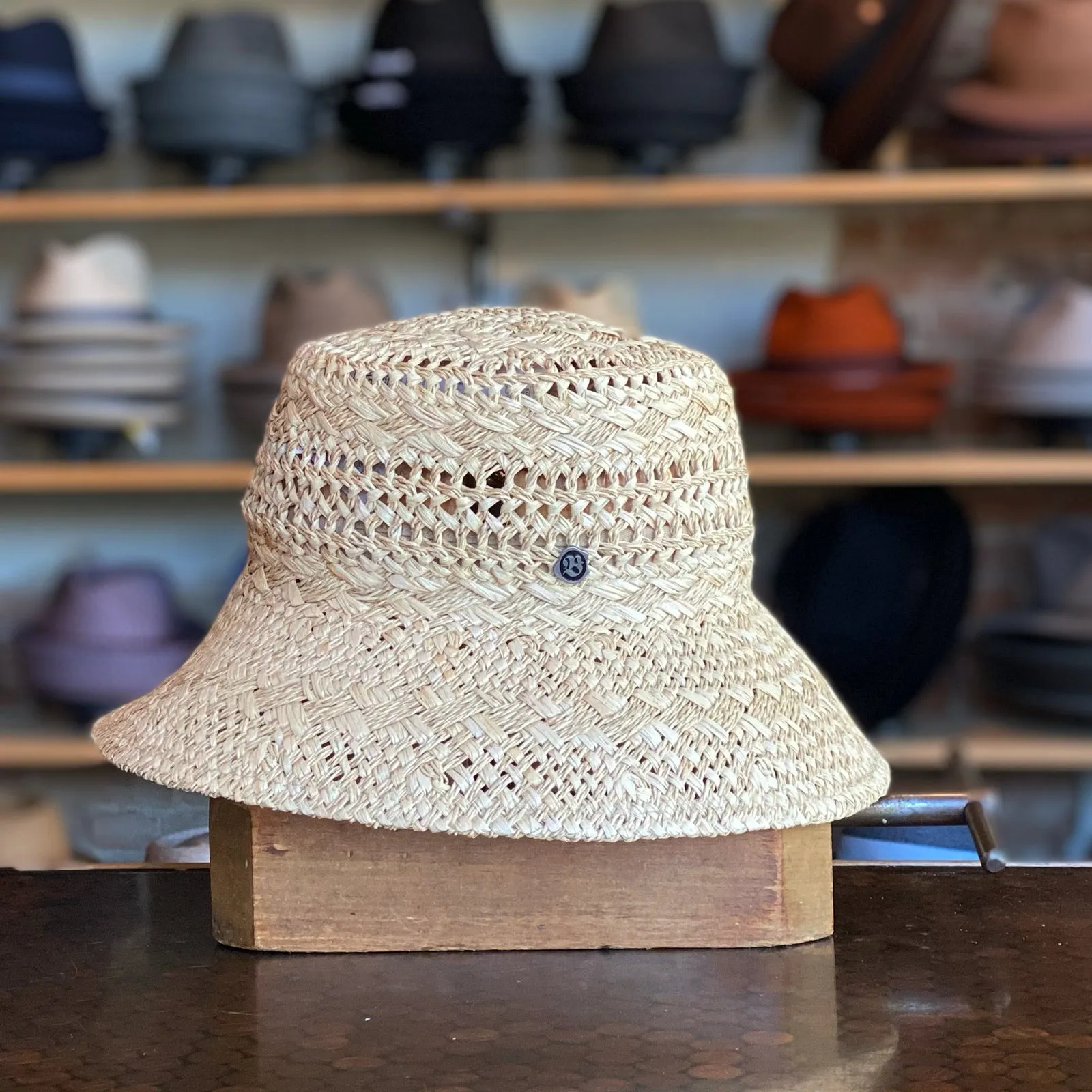 Sweet Creature Raffia Bucket Hat