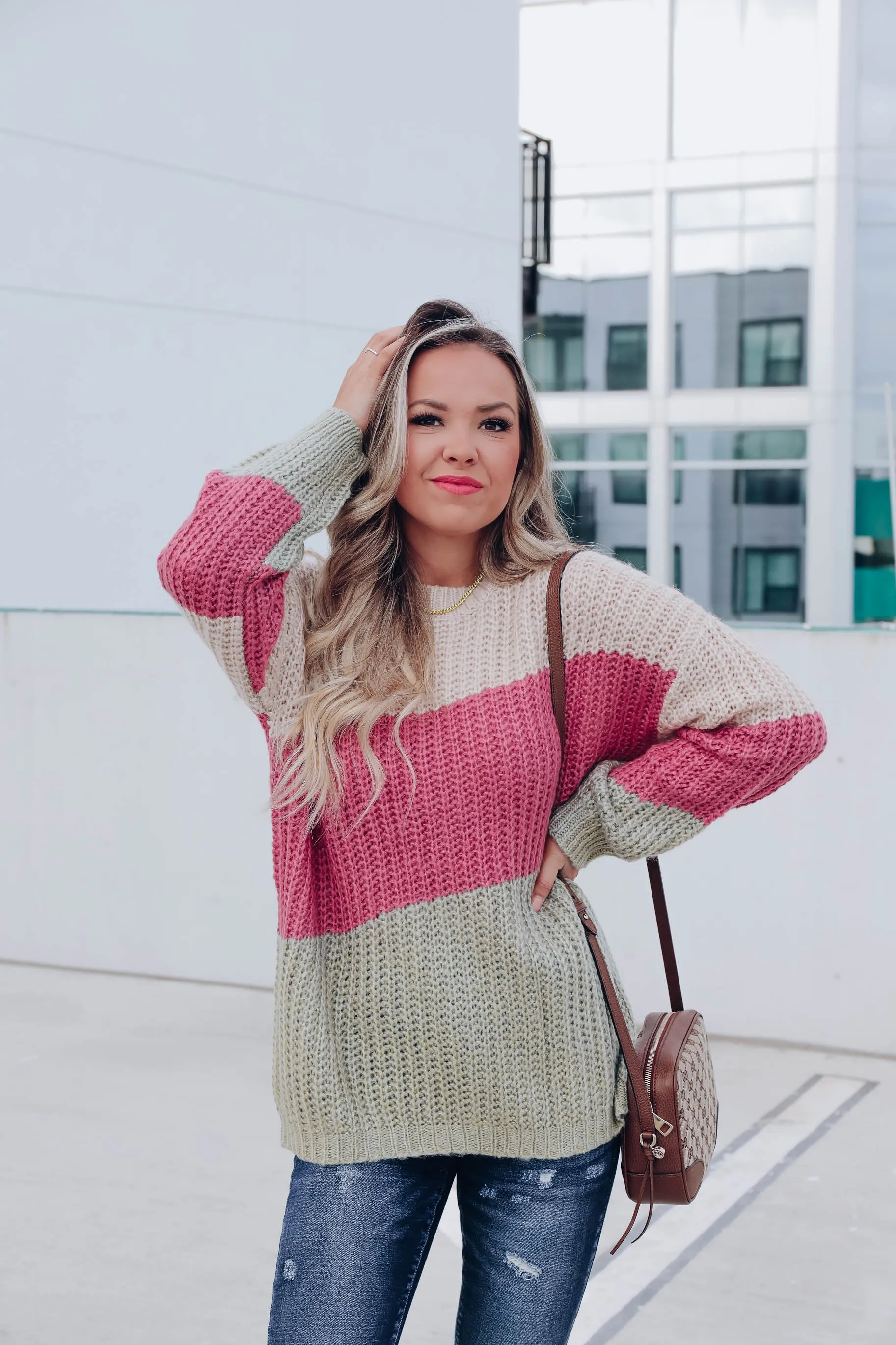 Sylvie Multi Color Striped Knit Sweater