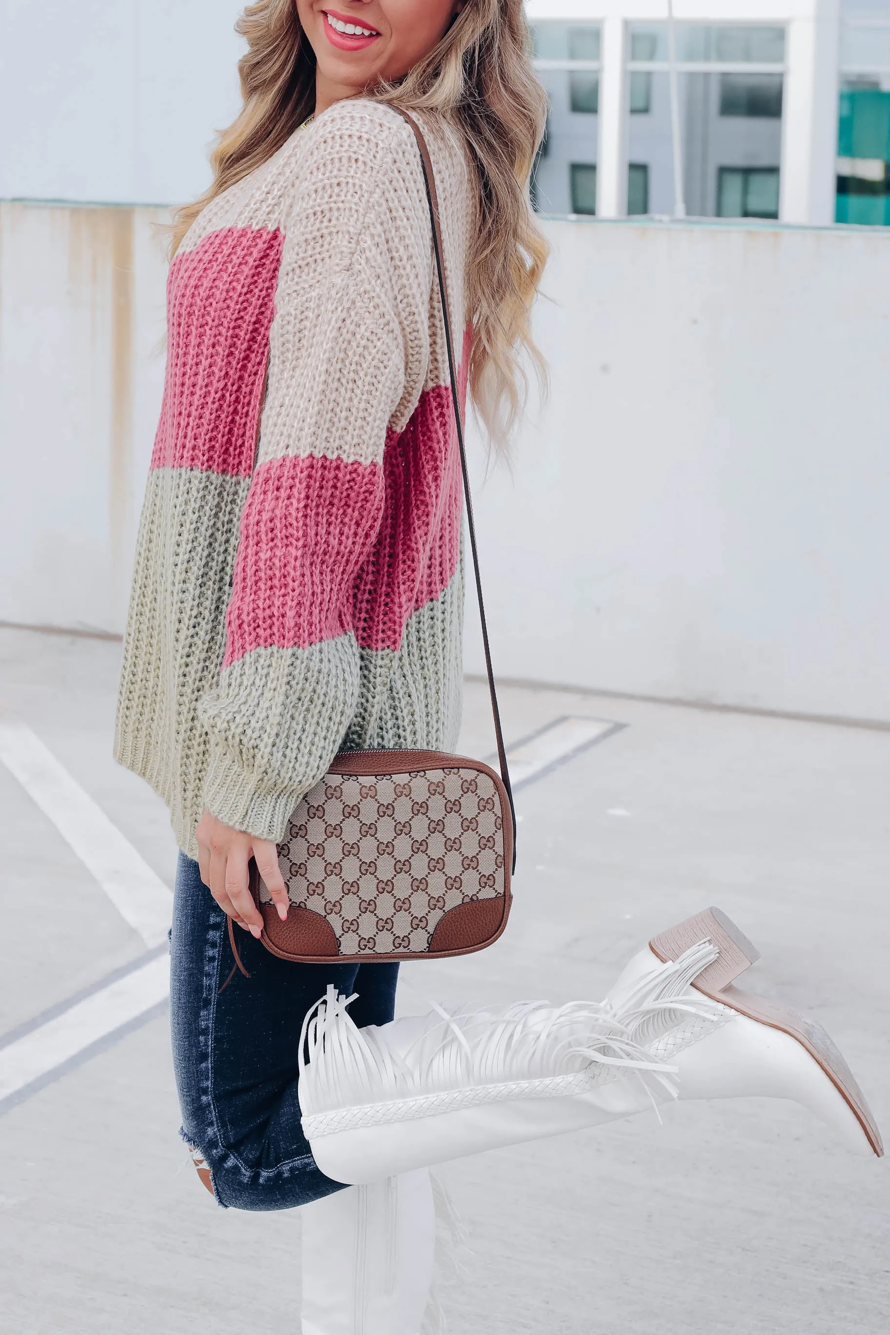 Sylvie Multi Color Striped Knit Sweater