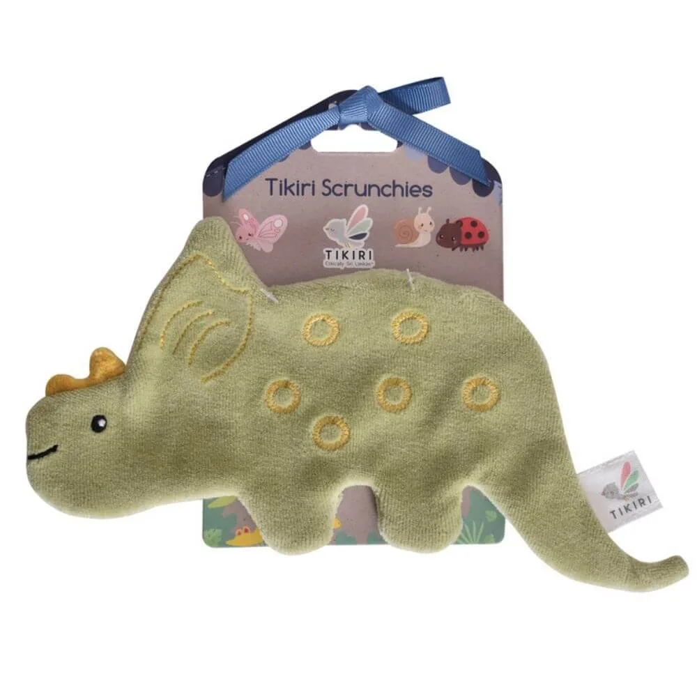 Tikiri Triceratops Scrunchie Toy