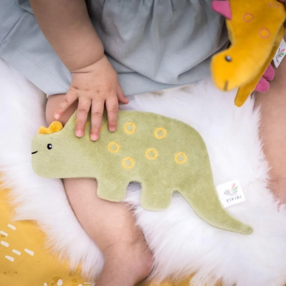 Tikiri Triceratops Scrunchie Toy