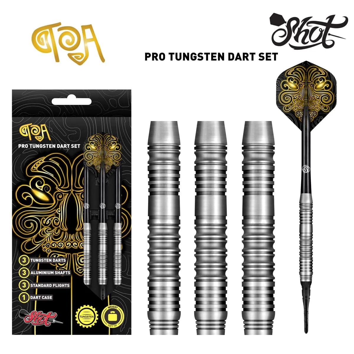Toa Soft Tip Dart Set-70% Tungsten Barrels