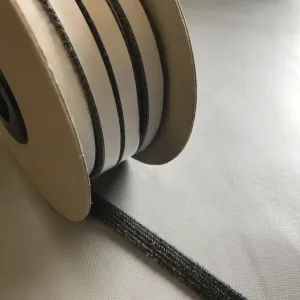 TSEC Flat Stove Rope Self Adhesive -priced per metre - Black or White
