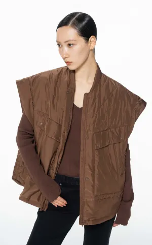 Vest / JNBY Zip-Up Silk Vest (100% Silk)