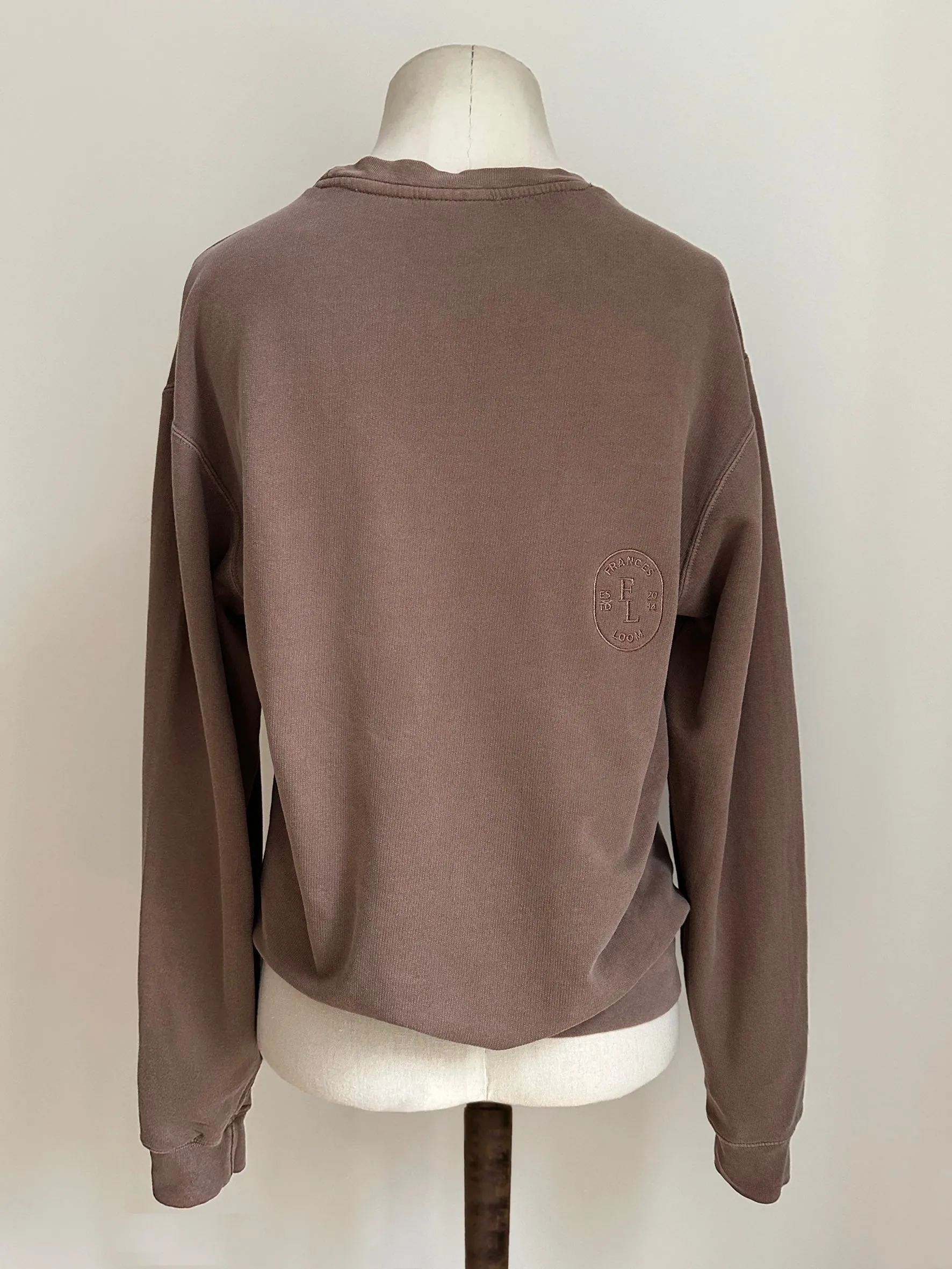 “Vintage” sweatshirt in mink
