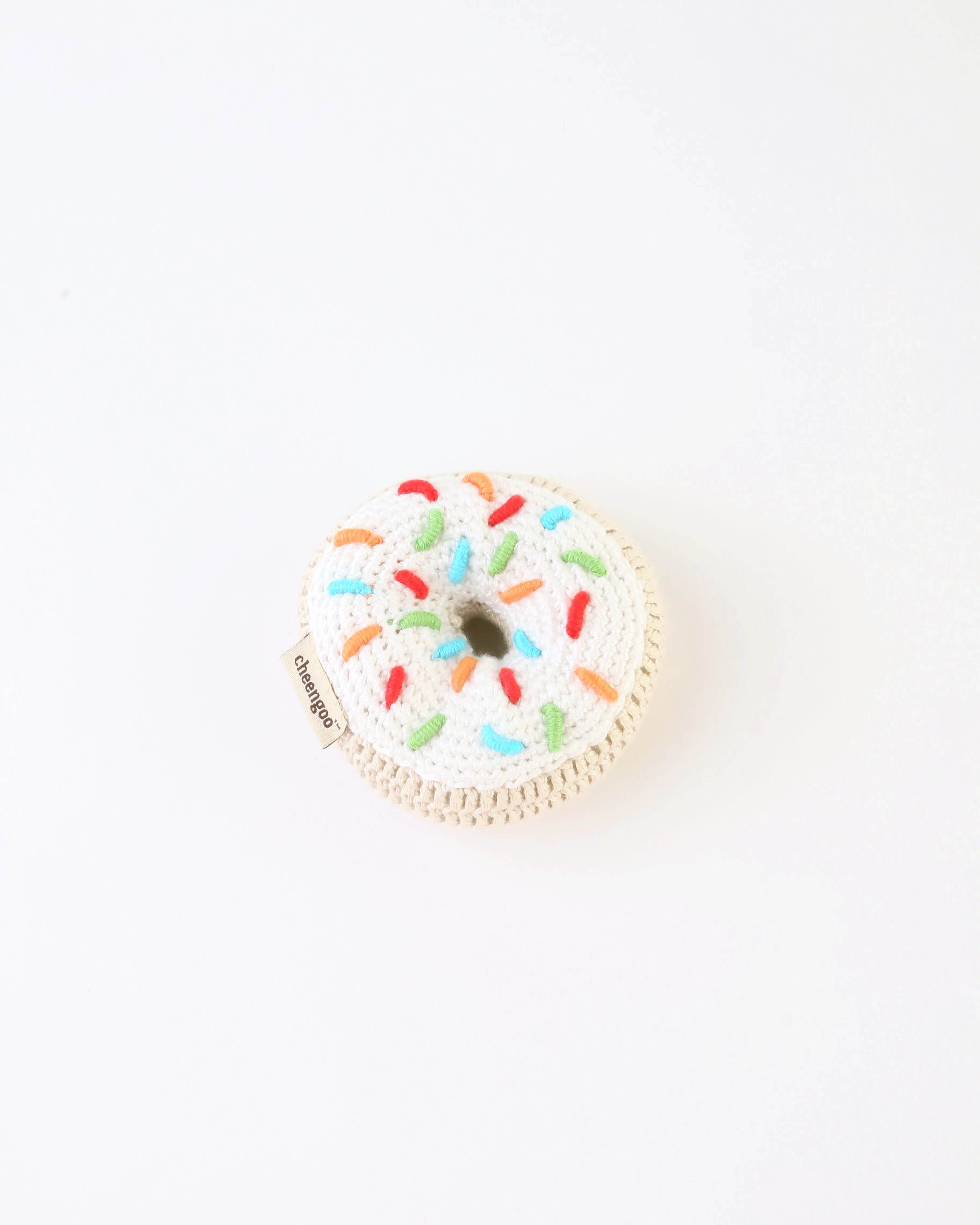 White Donut Rattle