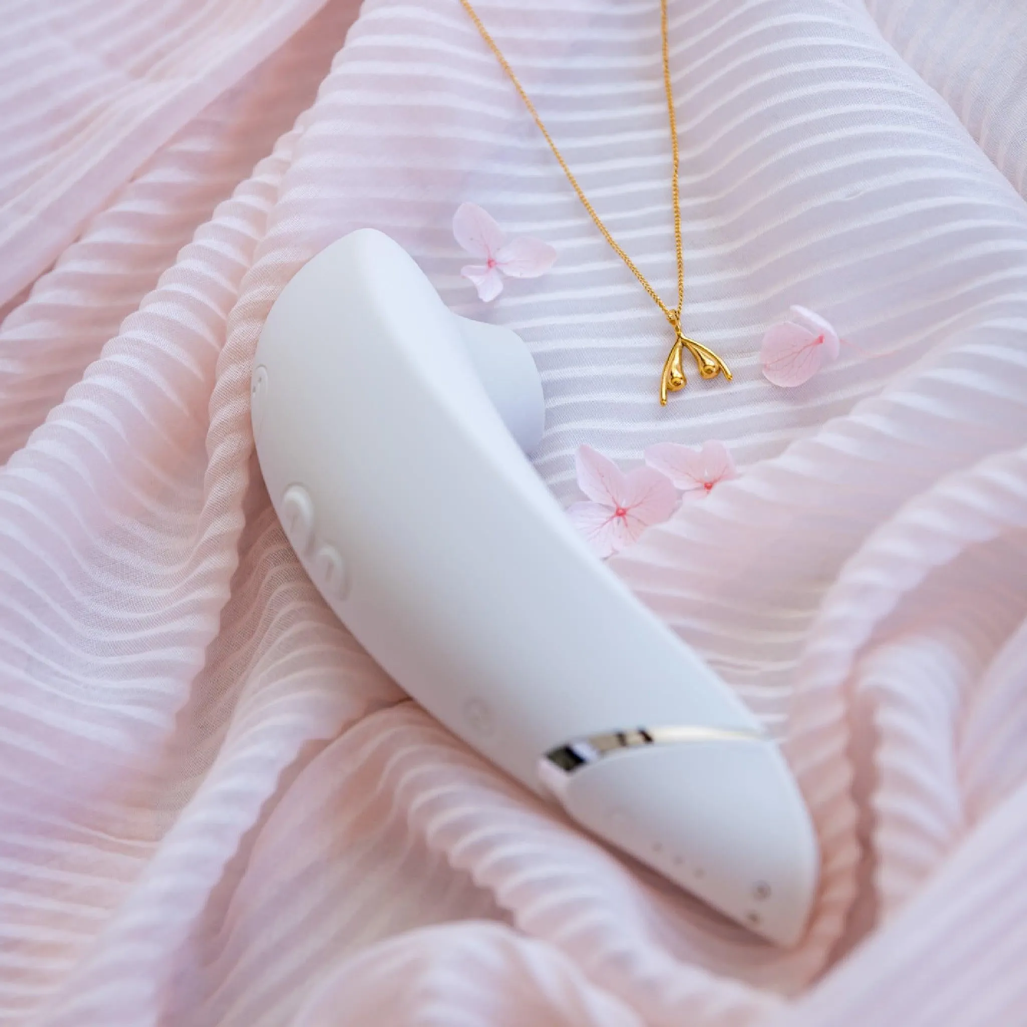 Womanizer Premium 2 Pleasure Air Clitoral Stimulator - Warm Gray