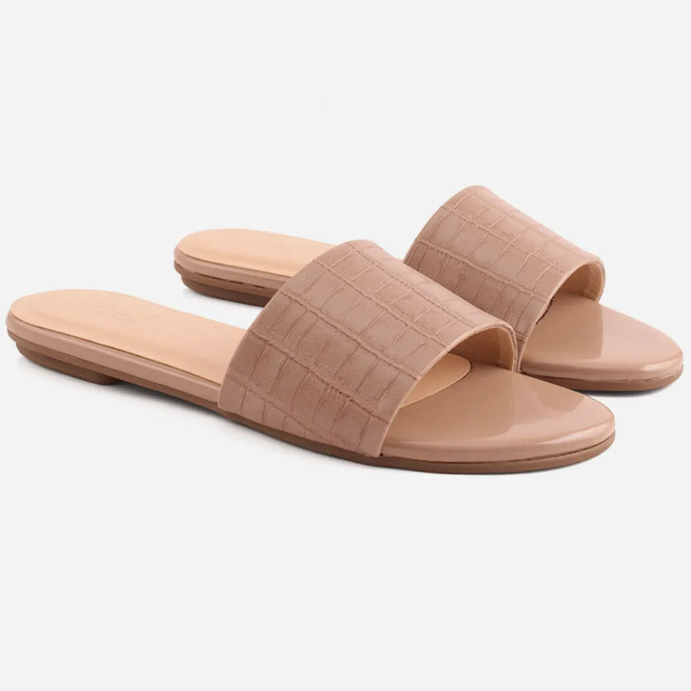 Women "LILY" Matt Slip On Slippers