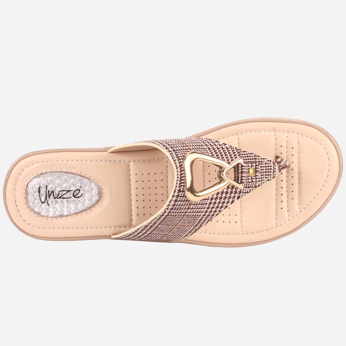 Womens "ERINE" Open Toe Comfy Everyday Wedge Slipper