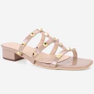 Womens "OZLEM" Decorated Block Heel Sandals