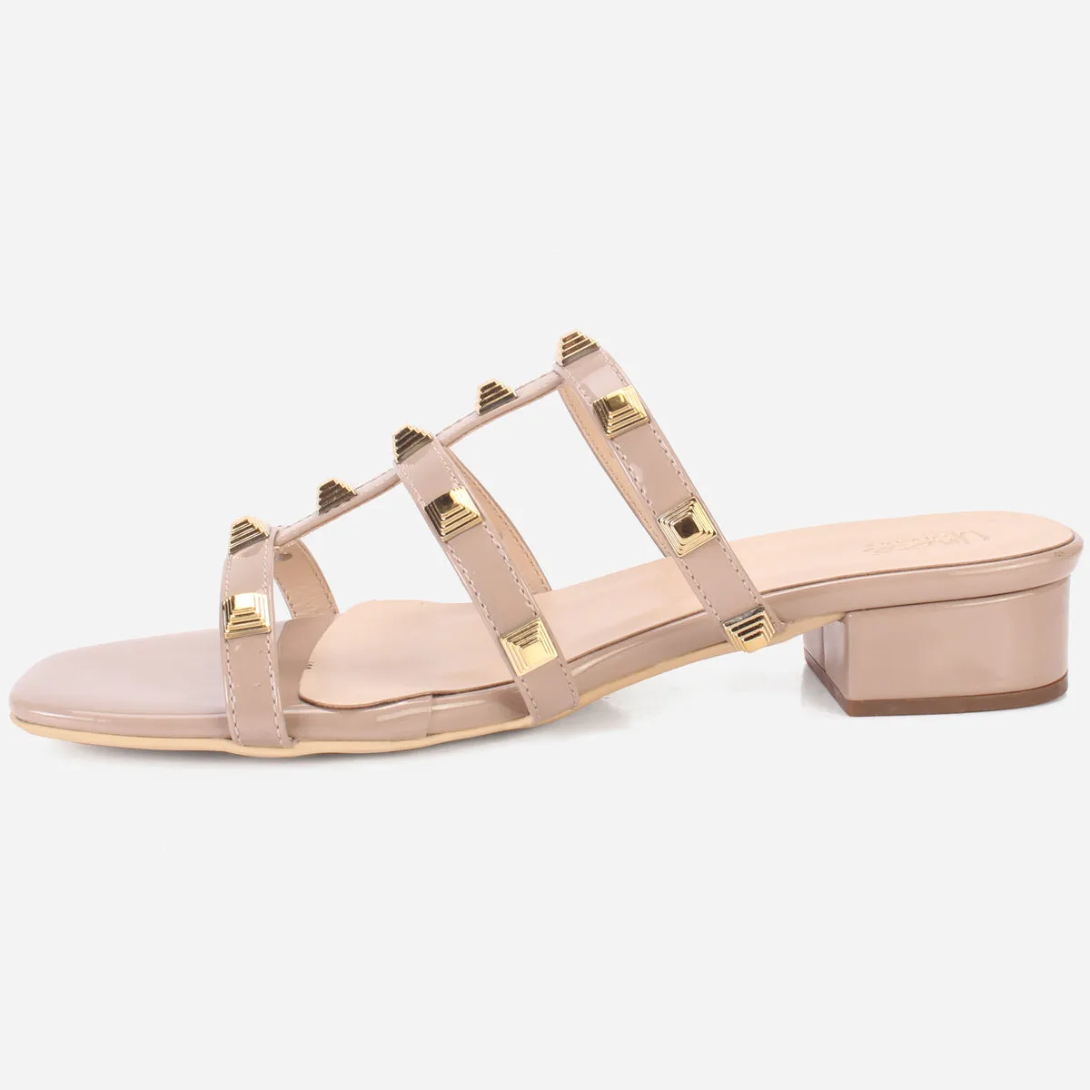 Womens "OZLEM" Decorated Block Heel Sandals